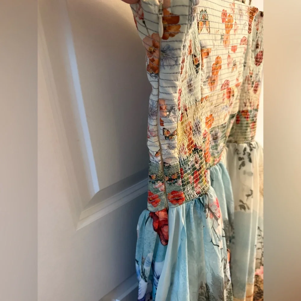 Anthropologie The Muse Basque-Waist Midi Dress Size S - Picture 7 of 7